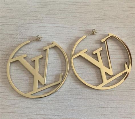 louis vuitton hoop earrings poshmark